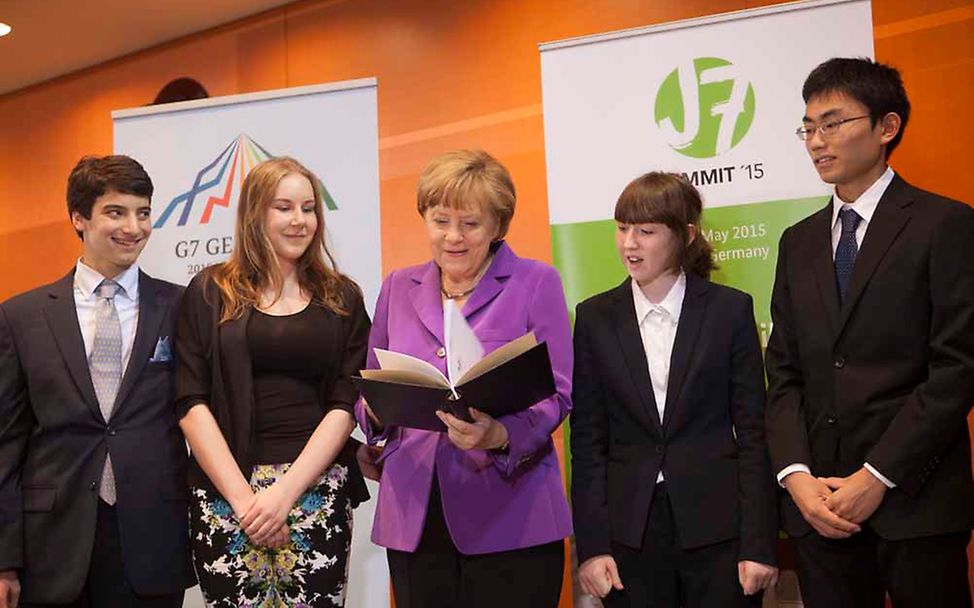 J7-Gipfel in Berlin Angela Merkel