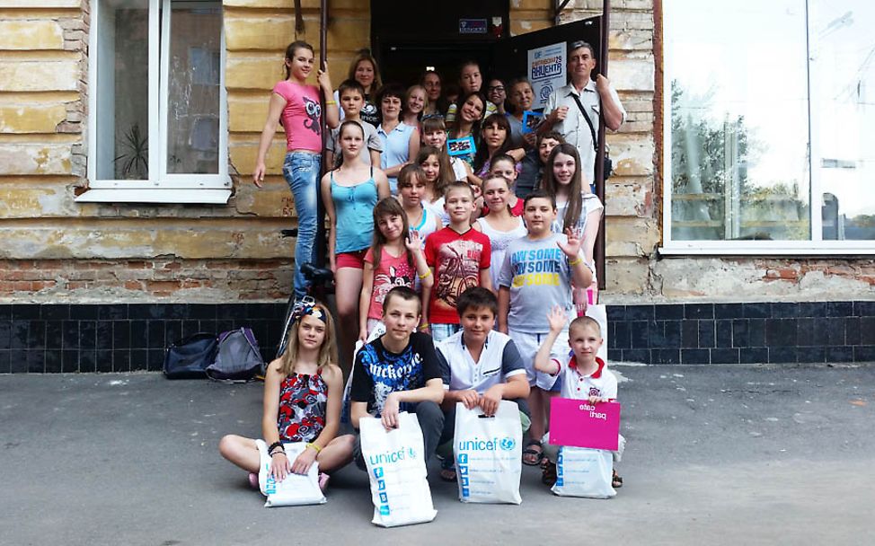 Ukraine: Gruppenfoto mit Workshop-Teilnehmern