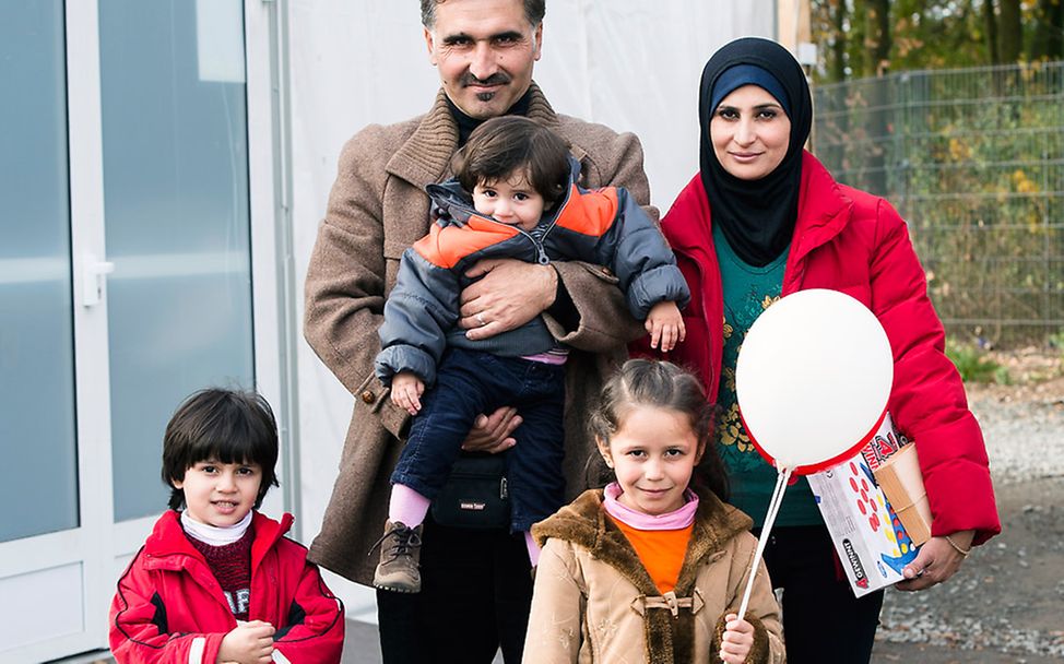 Fluechtlingskinder syrische Famile